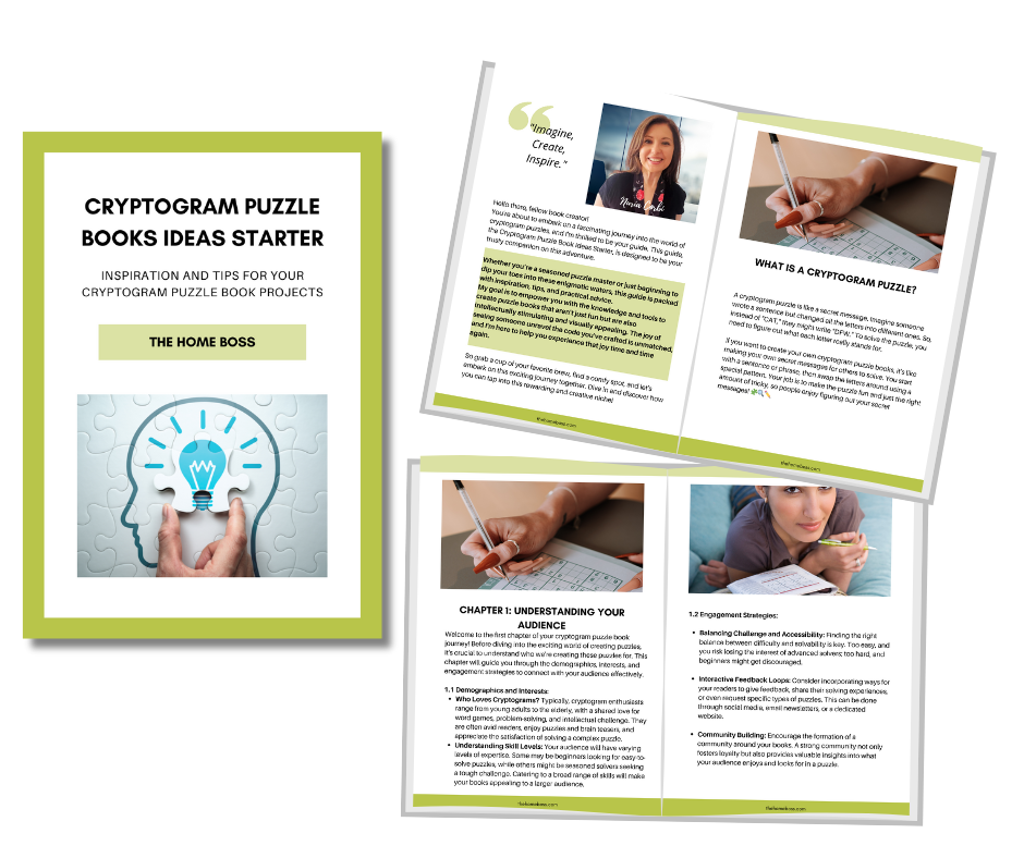 Cryptogram Puzzle Books Ideas Starter Guide